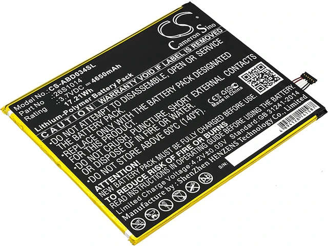 Main image of Battery for Amazon Kindle Fire 8.7 L5S83A 26S1014 58-000181 58-000219 MC-31A0B8