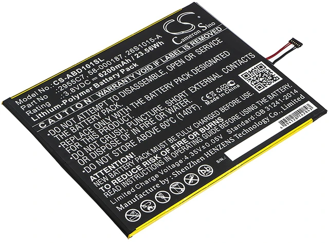 Main image of Battery for Amazon Kindle Fire HD 10.1 7th SL056ZE 26S1015-A 58-000187 Tablet