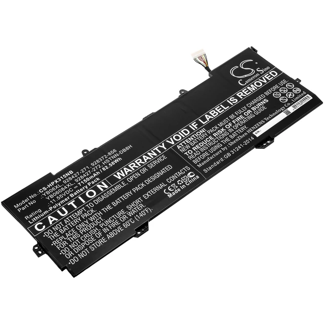 Main image of Battery for HP Spectre X360 928372-856 928427-271 928427-272 HSTNN-DB8H YB06XL
