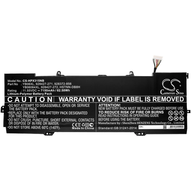 Alt view image 3 of 5 - Battery for HP Spectre X360 928372-856 928427-271 928427-272 HSTNN-DB8H YB06XL