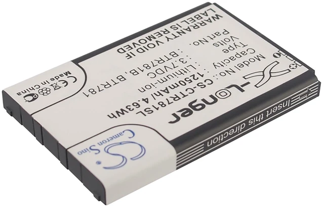 Alt view image 2 of 5 - Battery for Casio C781 GzOne Ravine 2 BTR781 BTR781B SmartPhone CS-CTR781SL