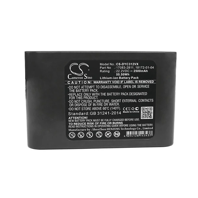 Alt view image 5 of 5 - Vacuum Battery for Dyson 917083-03 917083-05 DC31 Animal DC34 DC35 DC44 2500mAh
