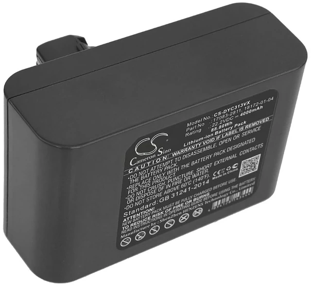 Alt view image 3 of 5 - Vacuum Battery for Dyson 18172-0201 917083-03 DC31 Animal DC34 DC35 DC44 4000mAh