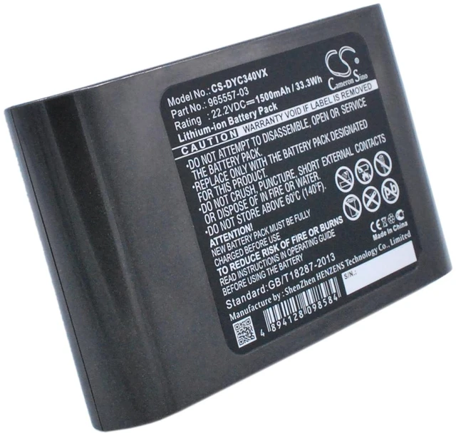 Alt view image 2 of 5 - Battery for Dyson Vacuum DC31 Animal DC34 DC35 DC44 DC45 SV DC56 TypeB 202932-02