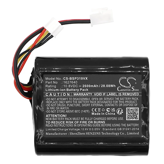 Alt view image 3 of 5 - Battery for Bissell 3061+ 3190+ 3191+ PowerLifter P2922-10A 1627238 1627640