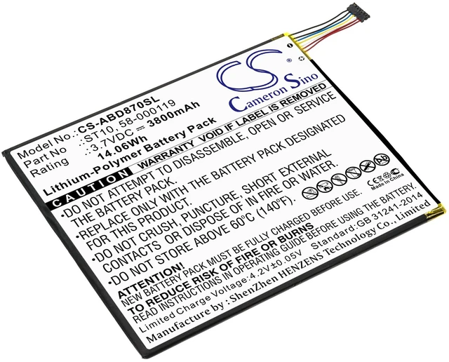 Main image of Battery for Amazon Kindle Fire HD 10 10.1 SR87CV SR87MC 26S1008 58-000119 ST10A