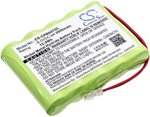 Main image of Battery for Universal AA x 5 CS-CPB047UL Cordless Phone 6.0v 2000mAh Ni-MH