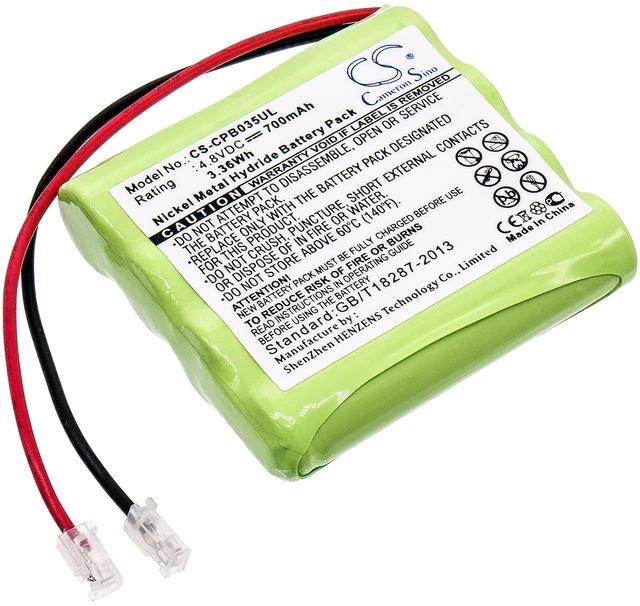Main image of Battery for Universal AAA x 4 CS-CPB035UL Cordless Phone 4.8v 700mAh Ni-MH