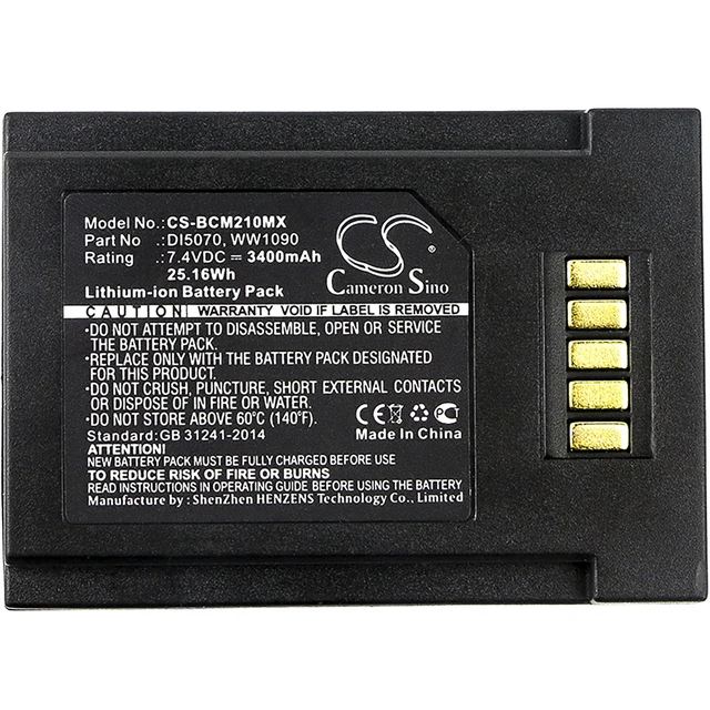 Alt view image 3 of 3 - Battery for BCI SpectrO2 10 20 30 Pulse Oximeter DI5070 WW1090 CS-BCM210MX 7.4V