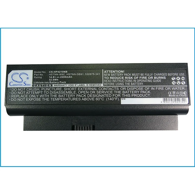 Alt view image 5 of 5 - Battery for HP Probook 4210S 530975-341 579320-001 AT902AA HH04 HH08 HSTNN-XB91