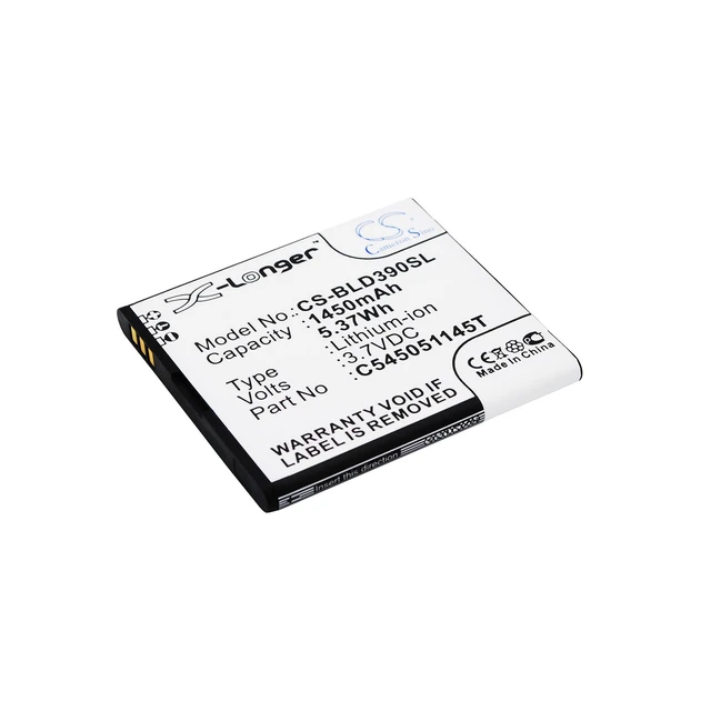 Main image of Battery for BLU D050L D050u D070 D141T D352L D390U Dash JR TV J L C545051145T