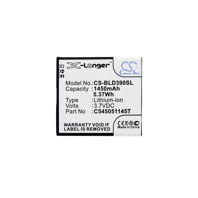 Alt view image 5 of 5 - Battery for BLU D050L D050u D070 D141T D352L D390U Dash JR TV J L C545051145T