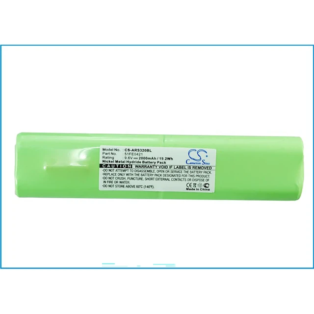 Alt view image 5 of 5 - Barcode Scanner Battery for Allflex 51FE0421 PW320 RS320 9.6V Ni-Mh CS-ARS320BL