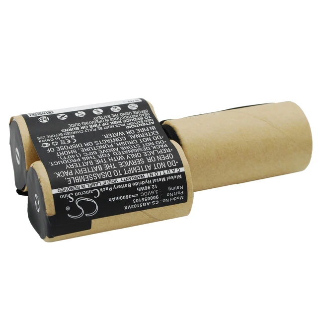 Alt view image 2 of 5 - Vacuum Battery for AEG 900055103 Elektrolux FM CS-AG5103VX 3.6V 3600mAh 12.96Wh