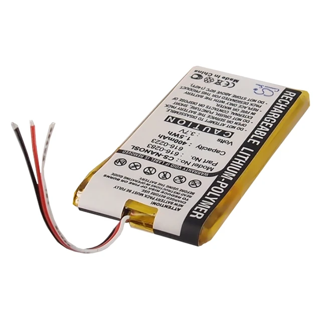 Alt view image 2 of 5 - Battery for Apple iPOD Nano 2GB 4GB 616-0223 616-0224 616-0283 MA099LL/A 400mAh