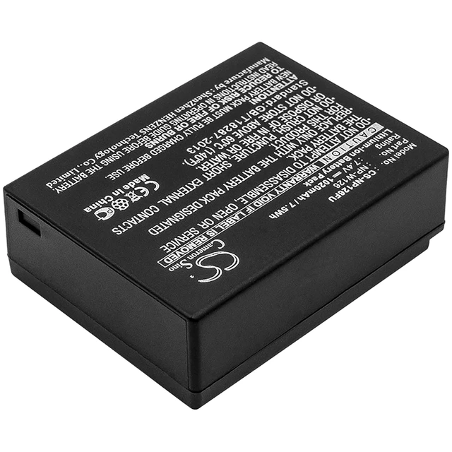 Alt view image 2 of 3 - Battery for Fujifilm HS30 HS50 X-A1 X-E3 X-H1 X-M1 X-Pro1 X-T10 NP-W126 NP-W126S