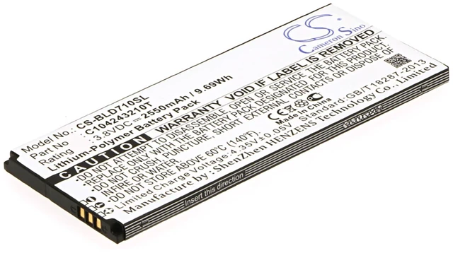 Main image of Battery for BLU D710 D710X N030 N030L Neo 5.5 Studio K C104243210T CS-BLD710SL