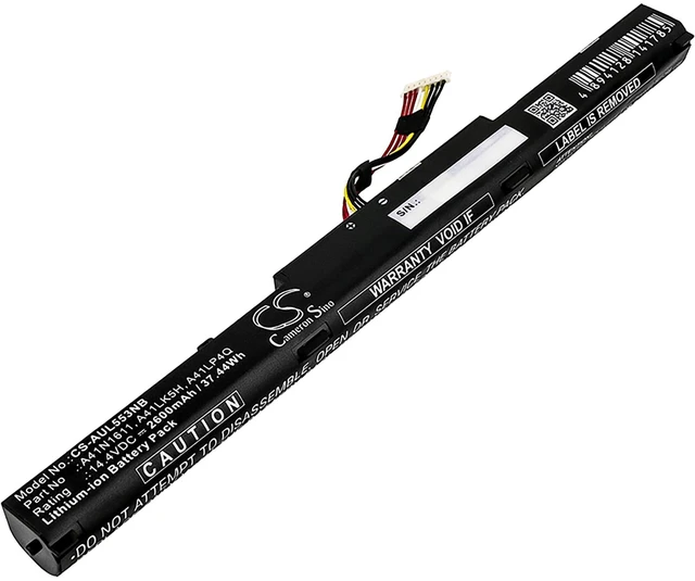 Main image of Battery for Asus ROG STRIX GL553VD DS71 A41LK5H A41LP4Q A41N1611 OB110-00470000