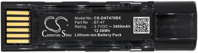 Alt view image 3 of 4 - Battery for Datalogic GBT4500 GM4500 Gryphon 4500 BT-47 RBP-GM45 TW18050652