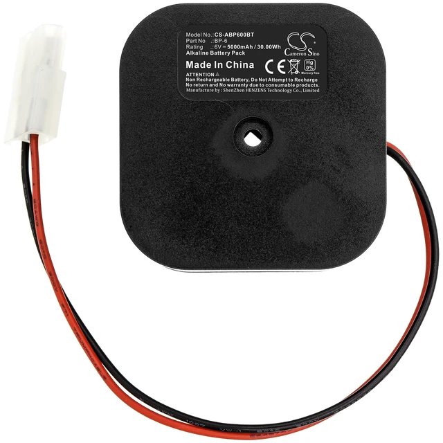 Alt view image 3 of 5 - Battery for Alarm Lock 11A LL1 PG10 BP-6 CS-ABP600BT Alkaline Non-rechargeable