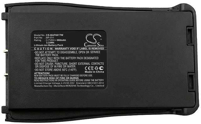 Alt view image 5 of 5 - Battery for Retevis H777 Baofeng BF-666S BF-666-S BF-777S BF-888S BL-1 BP-011