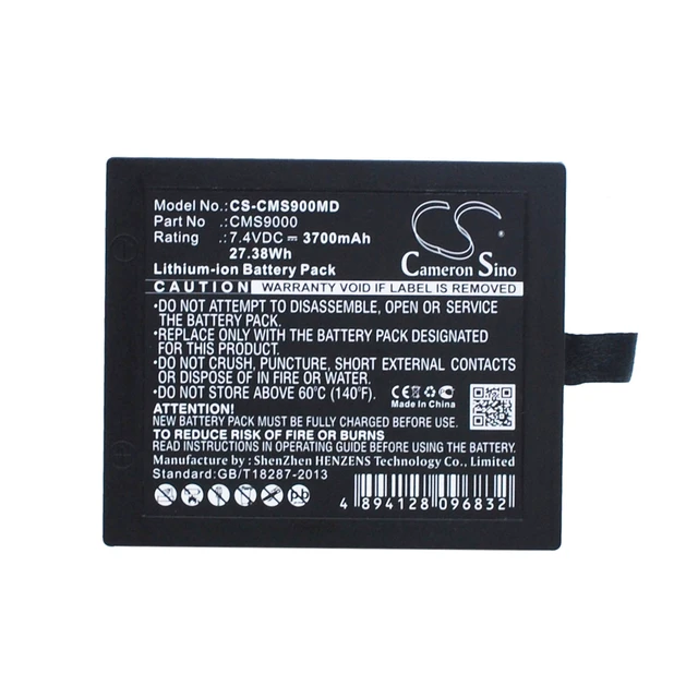 Alt view image 5 of 5 - Battery for CONTEC CMS7000 I CMS8000 CMS9000 DHRM DHR930-D Trismed 855183P