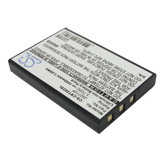 Alt view image 2 of 5 - Battery for Creative Vado HD J02712F MP3 Media Player CS-CRT202SL 3.7v 1050mAh