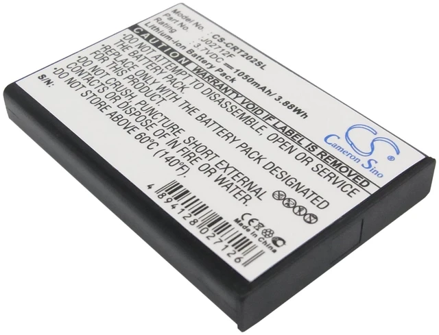 Main image of Battery for Creative Vado HD J02712F MP3 Media Player CS-CRT202SL 3.7v 1050mAh