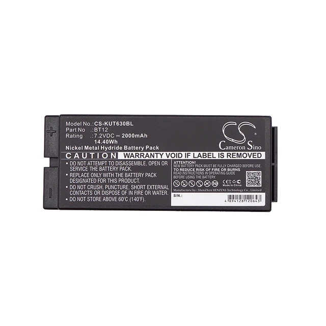 Alt view image 5 of 5 - Battery for IKUSI 2303696 TM63 TM64 02 BT12 Crane Remote Control 7.2V 2000mAh