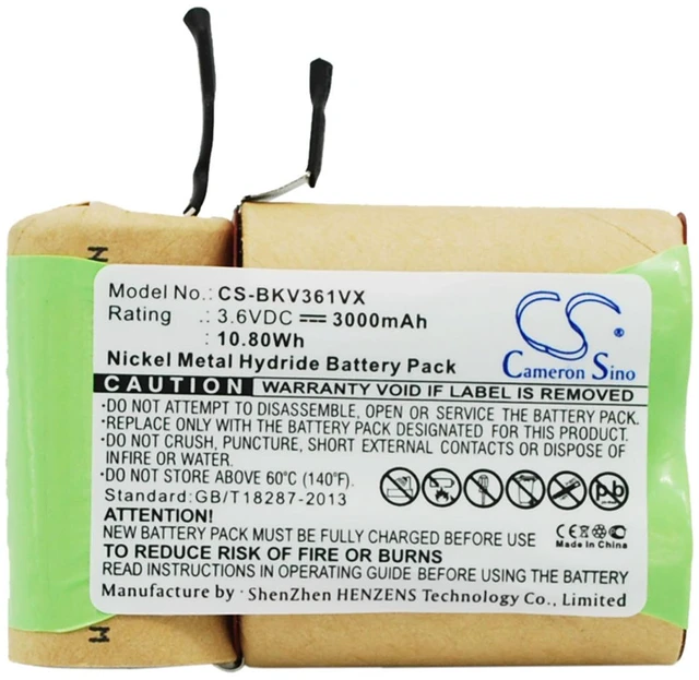 Main image of Vacuum Battery for Black and Decker 5100363-03 V3600 V3603 V3610 V3610G V3610P V