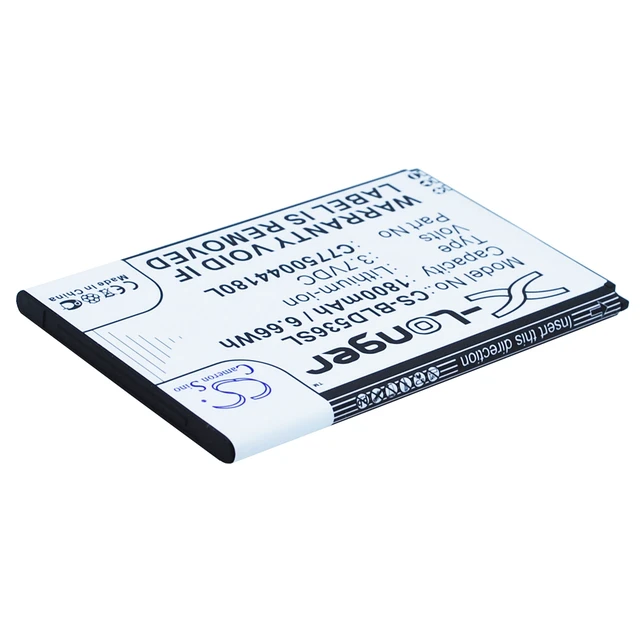 Alt view image 3 of 5 - Battery for BLU D030 D030L D030U D030UX D536 D536L D536X Dash M C775004180L