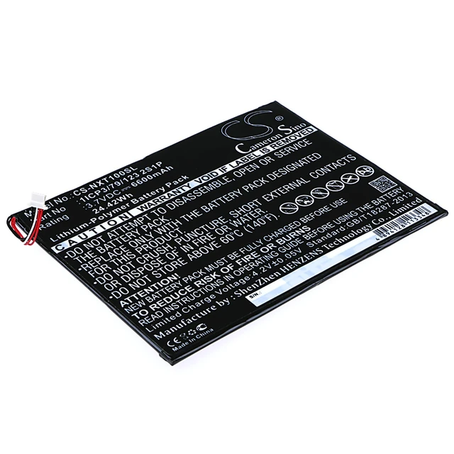 Main image of Battery for Nextbook 10" NXW10QC32G 1ICP3/79/123 2S1P Tablet CS-NXT100SL 6600mAh