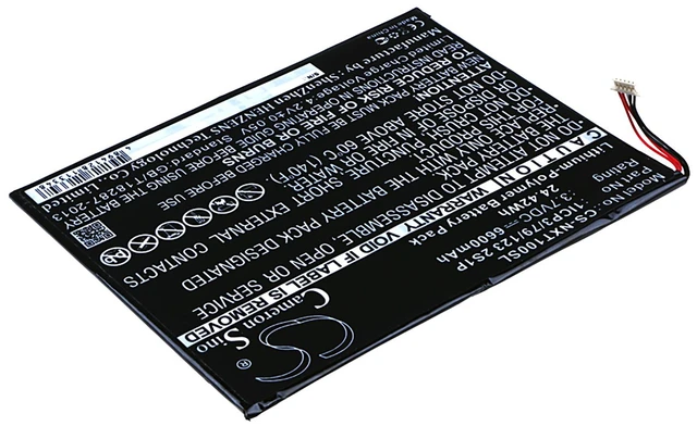 Alt view image 2 of 6 - Battery for Nextbook 10" NXW10QC32G 1ICP3/79/123 2S1P Tablet CS-NXT100SL 6600mAh