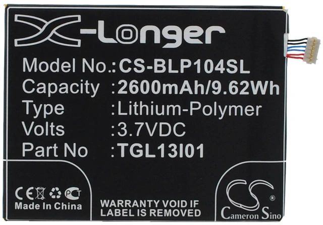 Main image of Battery for BLU Darkside Wiko Darside MAXON MX X3 MX-X3 T-King TLG15G08