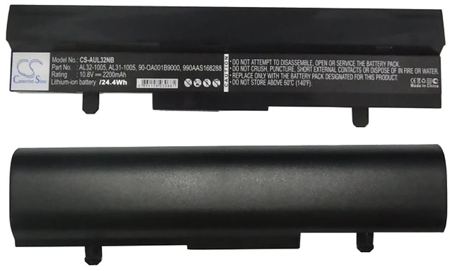 Alt view image 5 of 5 - Battery for Asus 70-OA1B1B2100 90-OA001B9000 Eee PC 1101HA 1005HA-P R101 2200mAh