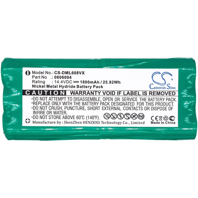 Alt view image 3 of 3 - Battery for Dirt Devil 0606004 Fusion Libero M607 Spider M610 M611 M612 R1-L051B