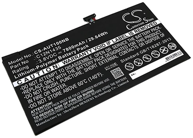Main image of Battery for Asus C12N1435 Transformer Book T100HA CS-AUT100NB 3.8V Li-Polymer