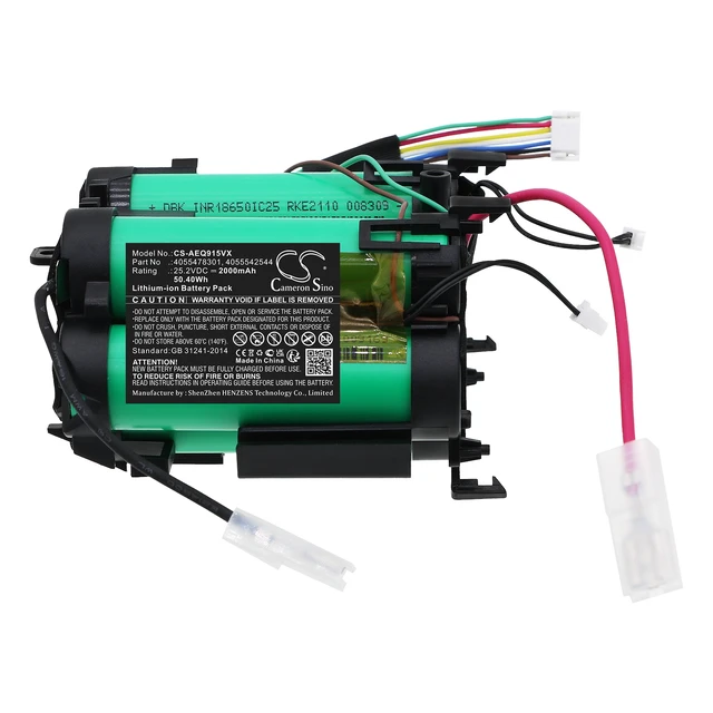 Alt view image 3 of 5 - Battery for AEG ELECTROLUX PQ91ANIMA QX9-1-50IB 4055478301 4055542544 PANGU 7C-C