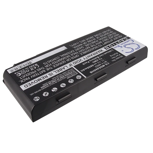 Alt view image 2 of 5 - Battery for MSI E6603 GT660 GT780 GX660 GX780 Medion Erazer X6811 X6813 BTY-M6D