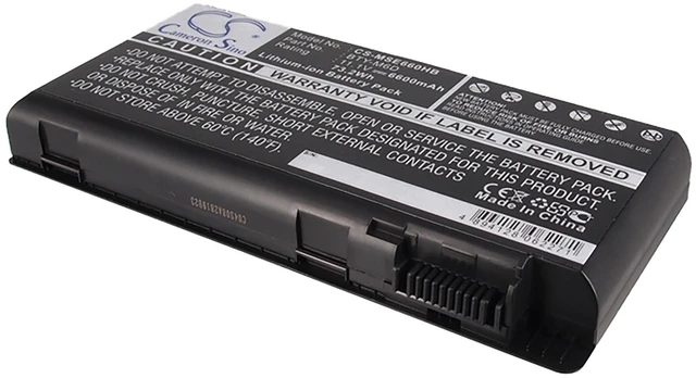 Main image of Battery for MSI E6603 GT660 GT780 GX660 GX780 Medion Erazer X6811 X6813 BTY-M6D