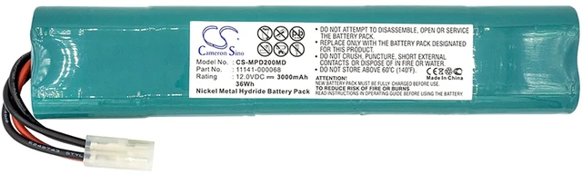 Alt view image 3 of 4 - Battery for Medtronic Lifepak 20 LP20 11141-000068 3200497-000 3200497-001 Ni-MH