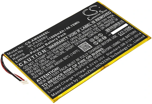 Main image of Battery for Autel MaxiSys CV MS908 Pro MS908P MY908 MLP4395B2 MLP4795117-2P