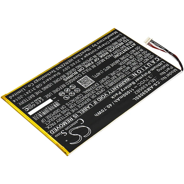 Alt view image 2 of 4 - Battery for Autel MaxiSys CV MS908 Pro MS908P MY908 MLP4395B2 MLP4795117-2P