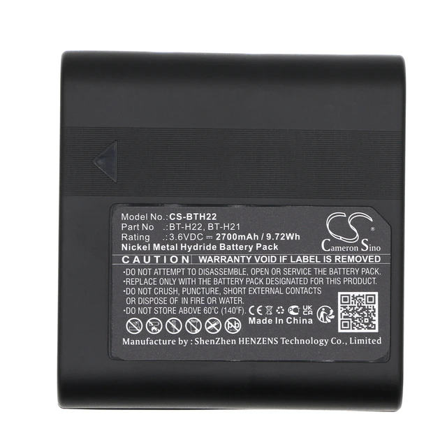 Alt view image 5 of 5 - Battery for Sharp VL-A40U VL-AH30 VL-L65U BT-H21 BT-H21U BT-H22 BT-H22U 2700mAh
