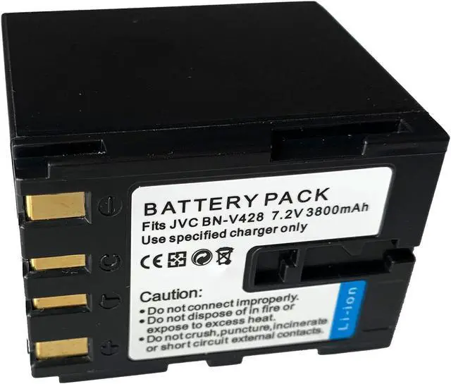 Alt view image 2 of 4 - Battery for JVC BN-V428 BN-V428U GR-33 BN-V408U GY-HD100 GR-HD1 BN-V408 BN-V416U GR-D200 GR-DV2000
