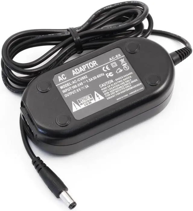 Alt view image 2 of 5 - AC Power Adapter for Canon EOS 7D 5D MARK II 7D camera ACK-E6 AC-E6 DR-E6 3351B002 ACKE6 ACE6 DRE6