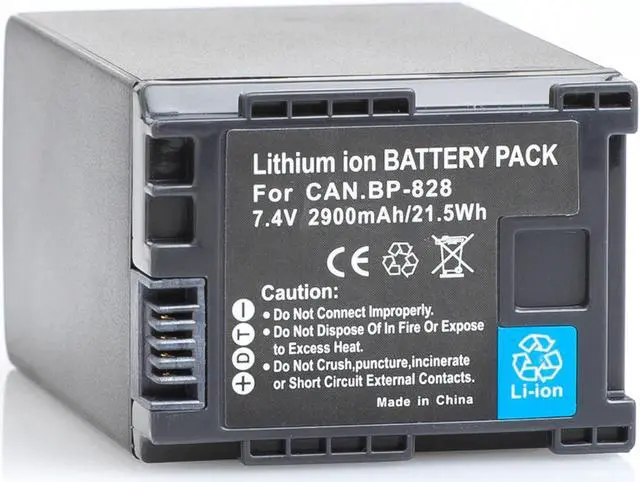Main image of Battery for Canon BP-828 BP828 8598B002 VIXIA HF G30 XA20 XA25 BP-827 XF400