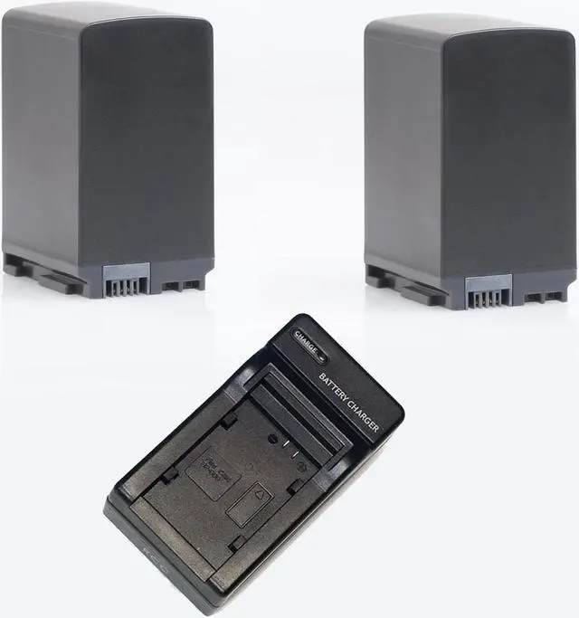 Main image of 2 Battery + 1 Charger for Canon BP-828 BP828 VIXIA HF G30 XA20 XA25 XF400 XA25
