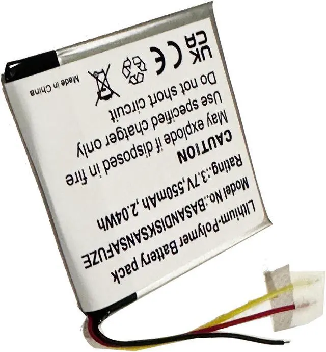 Alt view image 2 of 3 - Battery for SanDisk Sansa Fuze Media Player 2GB 4GB 8GB MP3 MP4 MicroSD San Disk