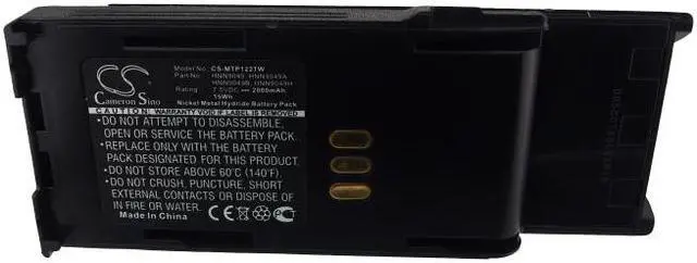 Alt view image 5 of 5 - Battery for Motorola HNN9049 HNN9049A HNN9049B HNN9049H Radius P1225 LS P50